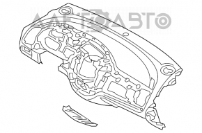 Торпедо передняя панель без AIRBAG Kia Forte 4d 14-18 царапины