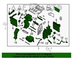 Печка в сборе Kia Forte 4d 14-18 auto