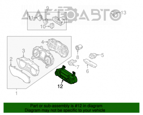 Controlul climatizării pentru Kia Forte 4d 14-16, automat, cu reglare digitală.