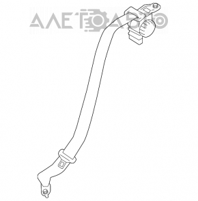 Ремень безопасности задний правый Kia Forte 4d 14-18 черн