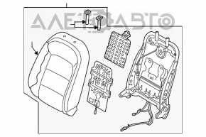 Scaunul șoferului Kia Forte 4d 14-18 fără airbag.