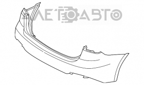 Bara spate goală Kia Forte 4d 14-16 pre-restilizare cu senzori de parcare, nouă, originală OEM