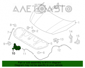 Capota Kia Forte 4d 14-16 cu senzor nou OEM original.