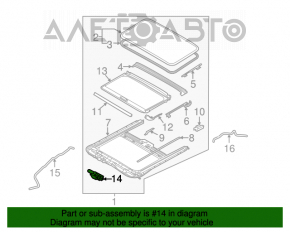 Motorul portbagajului Kia Forte 4d 14-18