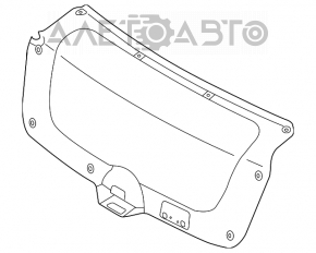 Decorație capac portbagaj Kia Forte 4d 14-17 nou original OEM