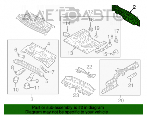 Panoul din spate al modelului Kia Forte 4d 14-16