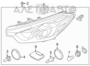 Blocul de aprindere Kia Forte 4d 14-16 pre-restilizare