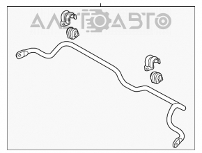 Stabilizatorul frontal Kia Forte 4d 14-18