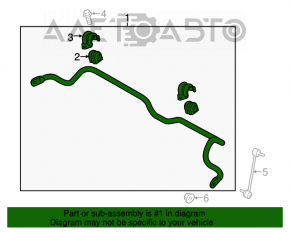 Stabilizatorul frontal Kia Forte 4d 14-18