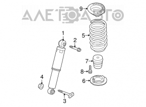 Arc spate dreapta Kia Forte 4d 14-18