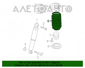 Пружина задняя правая Kia Forte 4d 14-18