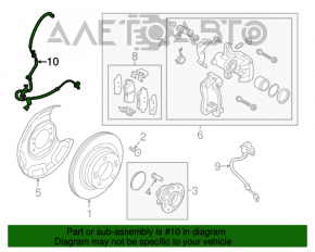 Senzor ABS spate stânga Kia Forte 4d 14-18