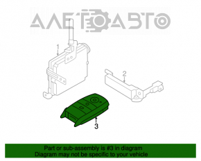 Ключ smart Kia Forte 4d 14-18