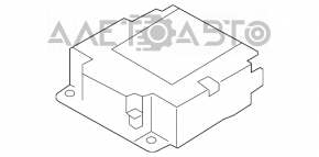 Modulul computerizat al airbag-urilor SRS pentru airbag-urile de siguranță Kia Forte 4d 14-16 pre-restilizare.