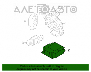 Modulul airbag SRS calculatorul airbag-urilor Kia Forte 4d 14-16 pre-restilizare