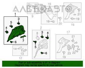 Обшивка арки правая Mazda CX-5 13-14 черн