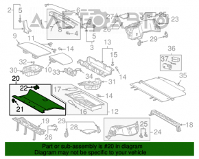 Покрытие багажника переднее Lexus RX300 RX330 RX350 RX400h 04-09 беж, под химчистку