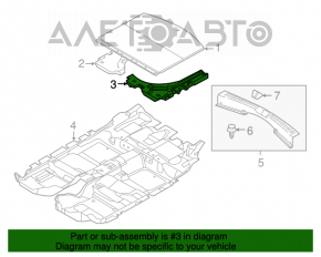 Spumă de polistiren sub instrumentul stâng Mazda CX-5 13-16