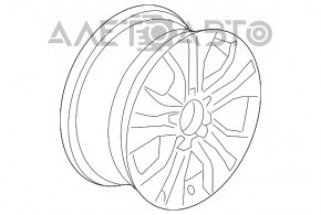 Roată de jantă R16 x 7j 5*114,3 Honda Accord 13-17, bordură, coroziune.