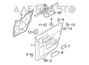 Controlul geamului electric din față dreapta pentru Ford Flex 09-12 pre-restilizare.