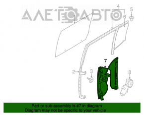 Geam electric cu motor spate dreapta Ford Flex 09-19