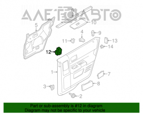 Controlul geamului electric din față dreapta pentru Ford Flex 09-12 pre-restilizare.