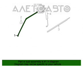 Garnitură ușă față stânga superioară Ford Flex 09-19