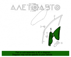 Geam electric cu motor, față stânga, Ford Flex 09-19