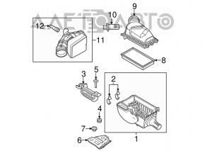 Receptor de aer Ford Flex 09-19