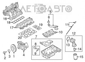 Colector de admisie partea superioară Ford Flex 09-12 pre-restilizare