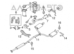 Tubul de admisie Ford Flex 09-12