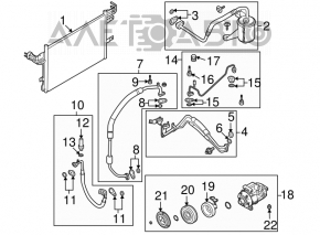 Tubulatura cu uscator pentru aer conditionat Ford Flex 09-12