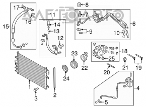 Bobina de aer condiționat Ford Flex 09-12