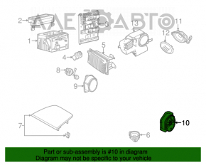 Difuzor ușă spate dreapta Ford Flex 09-19