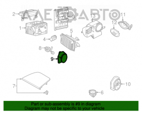 Difuzor ușă față stânga Ford Flex 09-19