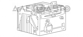 Radio cu casetofon Ford Flex 09-19