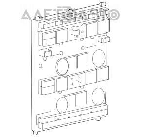 Panoul de control al modelului Ford Flex 09-19