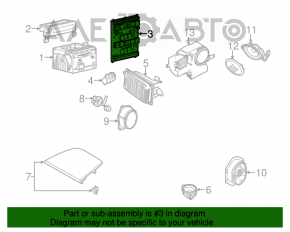 Panoul de control al climei dual Ford Flex 09-19