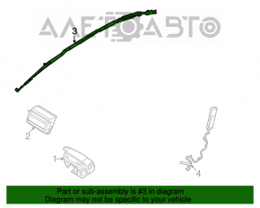 Perna de siguranță airbag cortina laterală dreapta Ford Flex 09-19