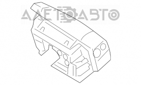 Airbag-ul de siguranță în volanul șoferului Ford Flex 09-12, gri, uzată.