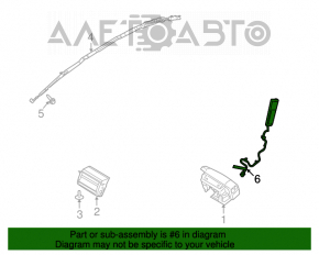 Airbagul pentru scaunul din stânga al mașinii Ford Flex 09-19.