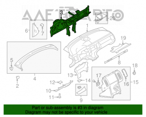 Труба подторпедная усиление Ford Flex 09-19