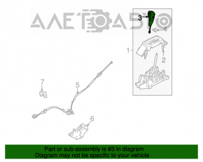 Ручка КПП Ford Flex 09-12 дорест