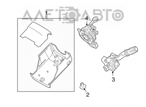 Подрулевой переключатель левый Ford Flex 09-12