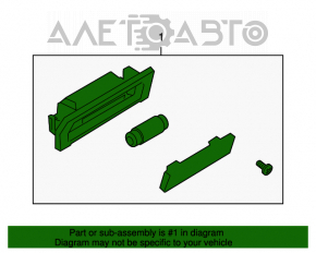 Lumina spate stânga a barei de protecție Ford Flex 09-19