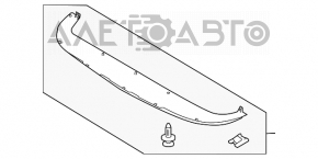 Губа переднего бампера Ford Flex 09-19