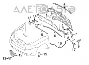 Izolarea capotei Ford Flex 09-19