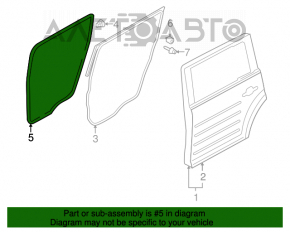 Уплотнитель дверного проема задний левый Ford Flex 09-19