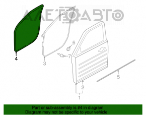 Garnitură de ușă față stânga Ford Flex 09-19