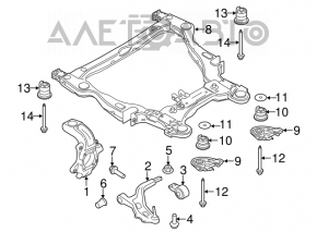 Capacul frontal stânga Ford Flex 09-12 pre-restilizare